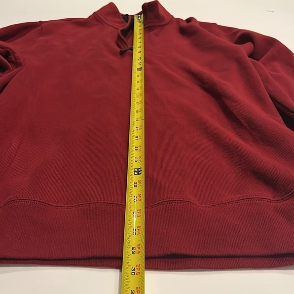 Lands End Quarter zip sweater red mens size Large - Picture 6 of 7